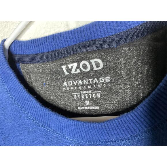 < Izod Advantage Performance Men’s Blue Sweatshirt Size Medium > - Picture 2 of 4